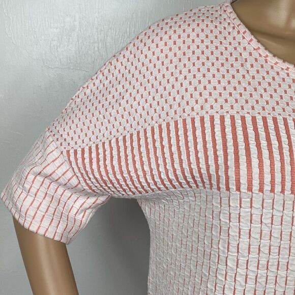 ❤️Last Chance Zara W/B Collection Textured Geometric Tunic Mini Dress Size S - Picture 2 of 7